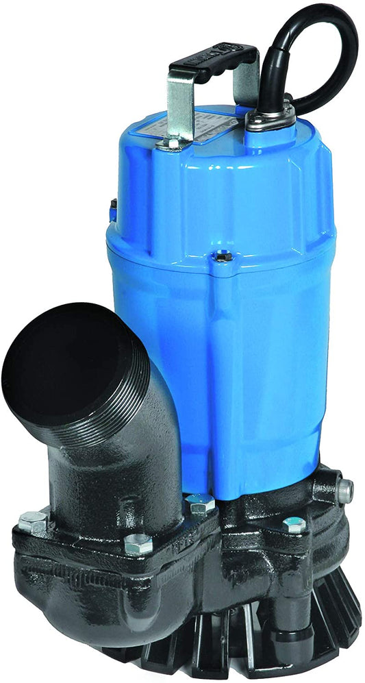 HS3.75S; semi-Vortex Submersible Trash Pump w/Agitator, 1hp, 115V