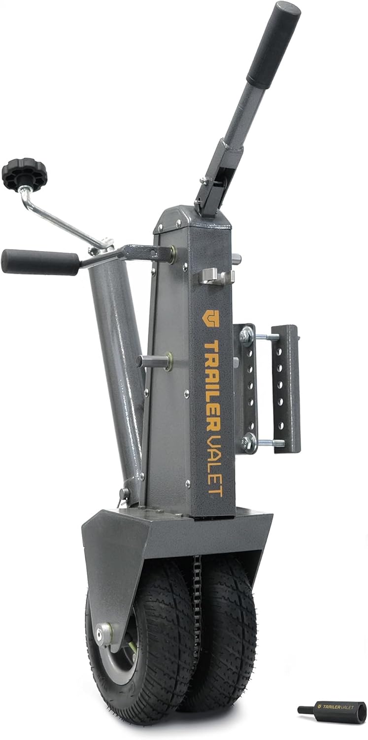 Trailer Valet TV5X Drill Powered Dolly Mover with Jack – 5,000 LB Capacity