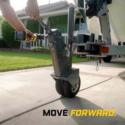 Trailer Valet TV5X Drill Powered Dolly Mover with Jack – 5,000 LB Capacity