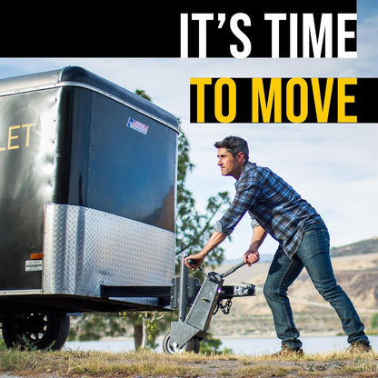 Trailer Valet TV5X Drill Powered Dolly Mover with Jack – 5,000 LB Capacity