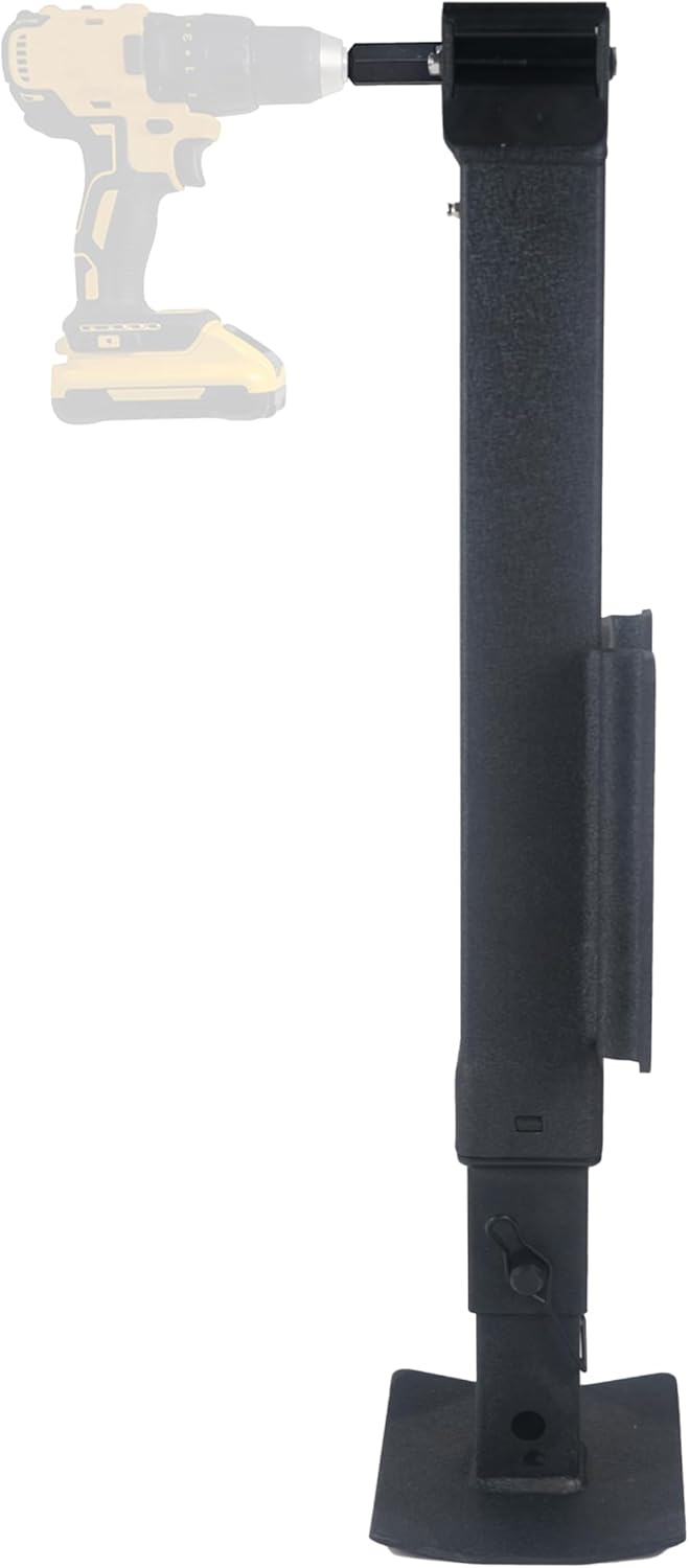 Trailer Valet TVJX7-S Side-Mounted Drill-Powered Trailer Jack with 7,000 lb
