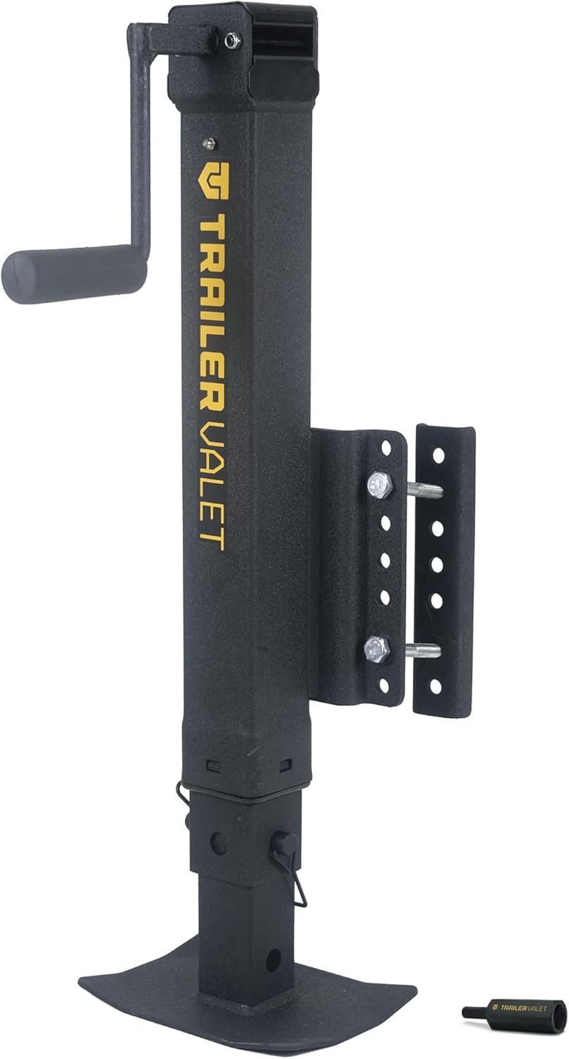 Trailer Valet TVJX7-S Side-Mounted Drill-Powered Trailer Jack with 7,000 lb