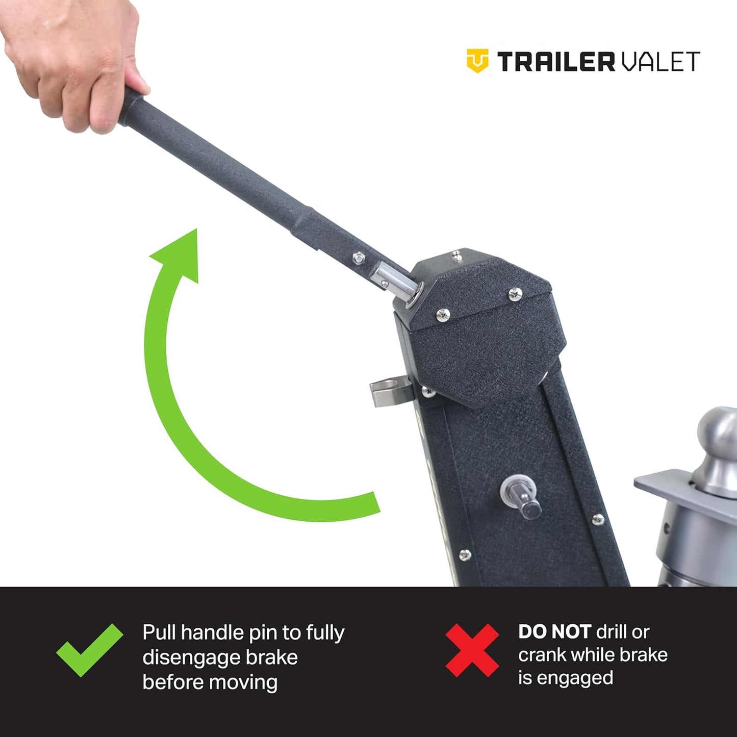 Trailer Valet MV Pro Drill-Powered Mover - 12,000LB Capacity, Integrated Braking