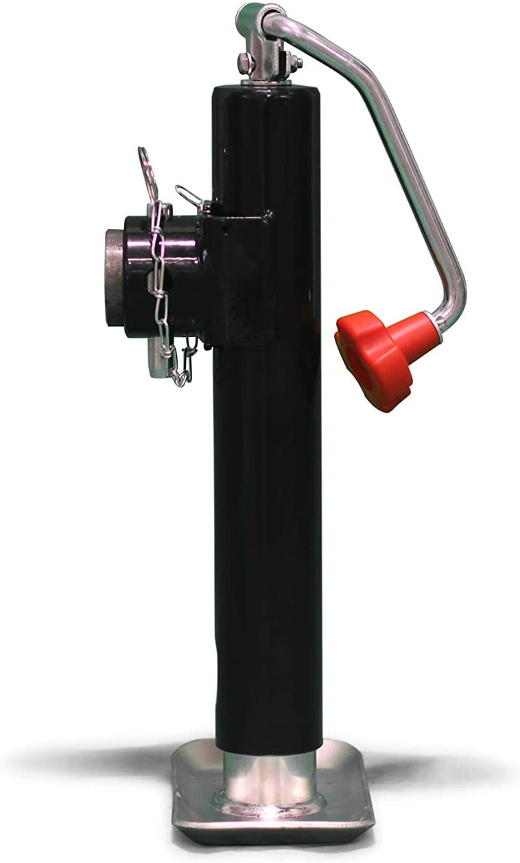 Tongue Jack, Top Wind Pipe Mount, 3,000 lbs Lift Capacity