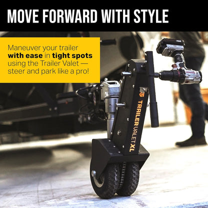 Trailer Valet Drill-Powered XL Trailer Dolly Mover, 10,000 lbs Capacity