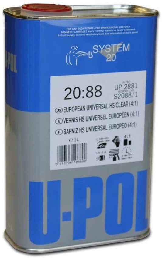 Products 2881 Clear System 2088 2K 4:1 Ratio Acrylic Universal Coat - 1 Liter