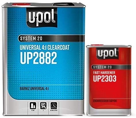 U-Pol 2882 Fast KIT Overall  Urethane CLEARCOAT Universal Clear 4:1 Fast KIT