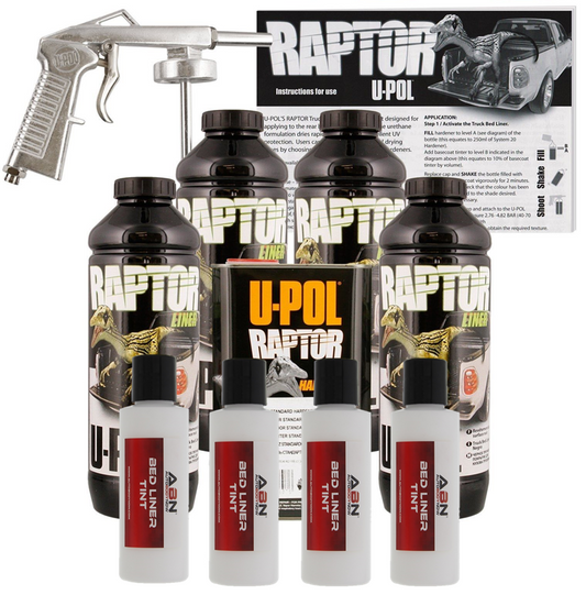 Raptor Urethane Spray-On Truck Bed Liner Kit with Spray Gun