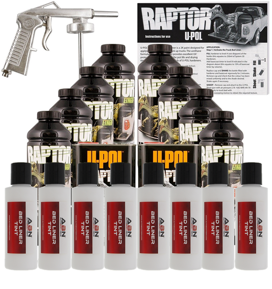 Raptor Urethane Spray-On Truck Bed Liner Kit with Spray Gun