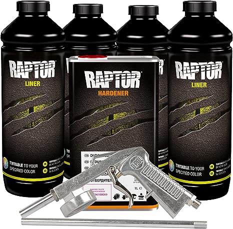 VOC Raptor Tintable Truck Bed Liner Kit w/Gun (4 Liter)