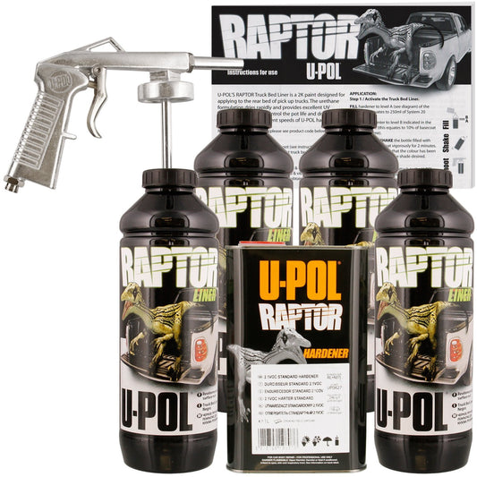 Raptor Urethane Spray-On Truck Bed Liner Kit with Spray Gun