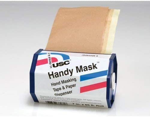U. S. Chemical & Plastics Handy Mask Tape & Paper with Dispenser 12/Display Box