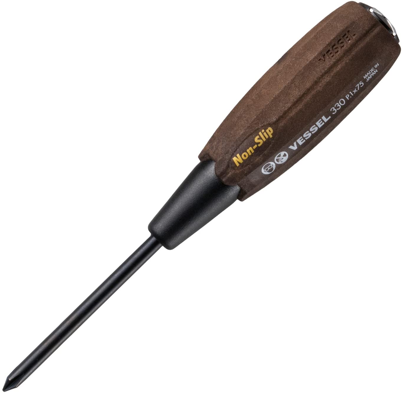 WOOD-COMPO Non-Slip Tang-Thru Screwdriver (+1x75(3") 330P175)