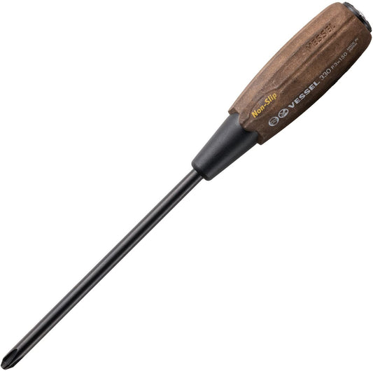 WOOD-COMPO Non-Slip Tang-Thru Screwdriver (+3x150(6") 330P3150)