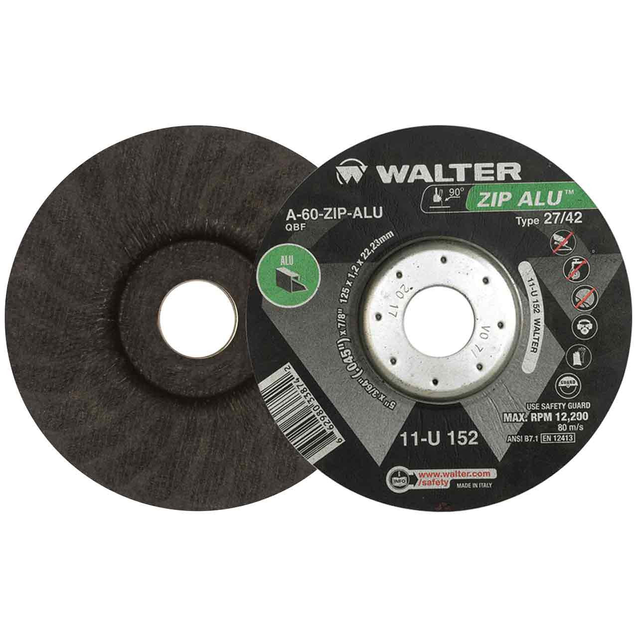 11U152 ZIP ALU Fast and Free Cutoff Wheel [Pack of 25] 60 Grit, 5 in.