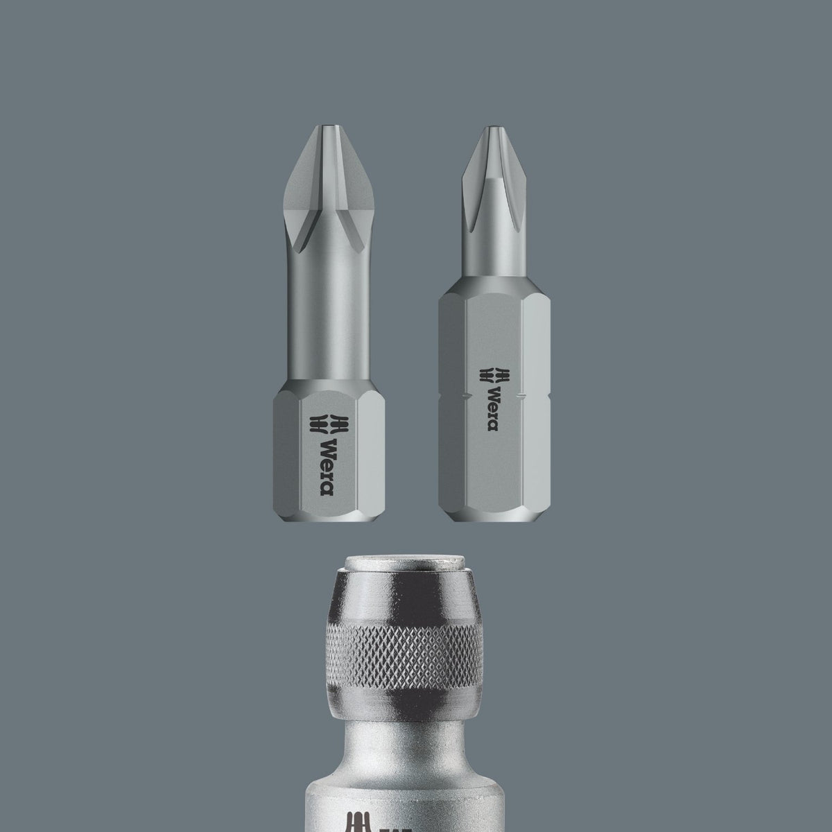 Wera - Female Square 784 A Quick-Release Chuck, Adaptor 1/4" x 1/4" Drive