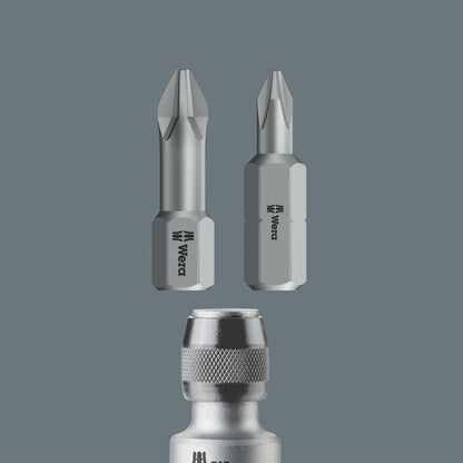 Wera - Female Square 784 A Quick-Release Chuck, Adaptor 1/4" x 1/4" Drive