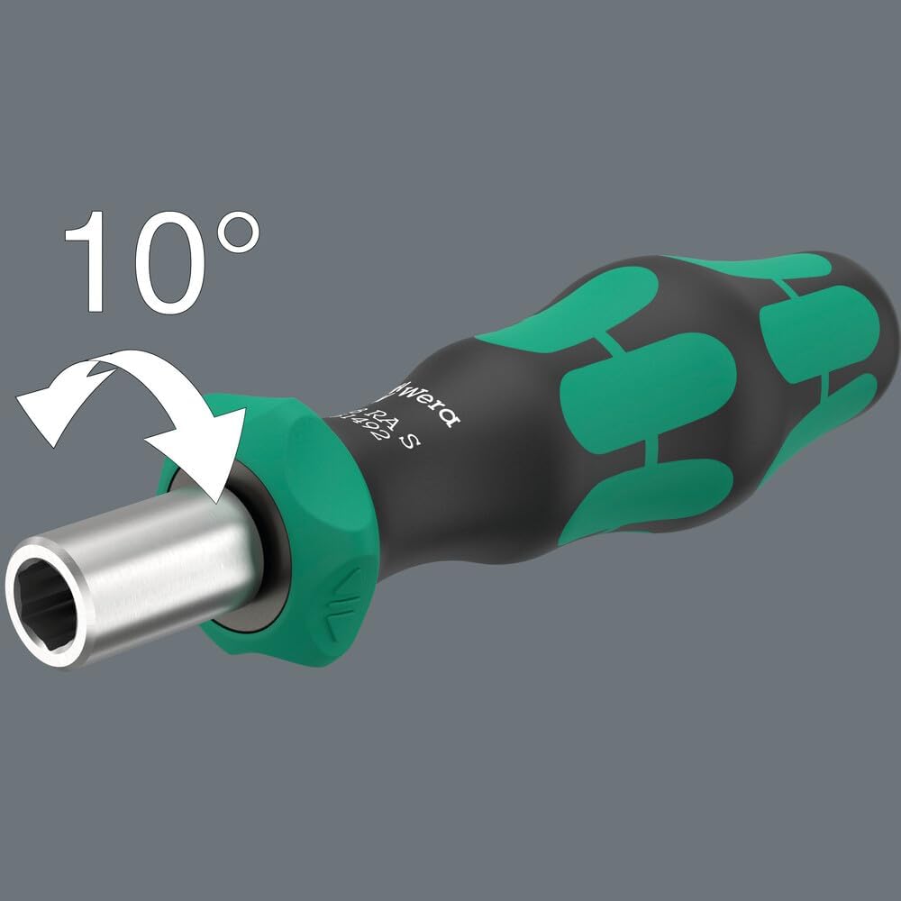 WERA - RA S Bitholding Screwdriver with Ratchet functionality, 1/4" x 102 mm