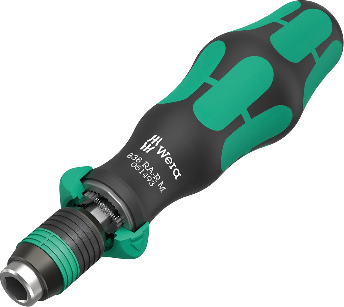 Wera 838 RA-R M BITHOLDING SCREWDRIVER - RATCHET FUNCTIONALITY, 1/4" X 123.5 MM