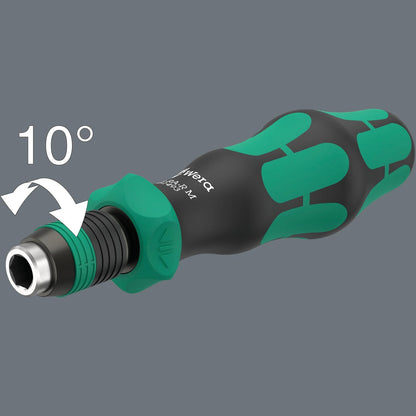Wera 838 RA-R M BITHOLDING SCREWDRIVER - RATCHET FUNCTIONALITY, 1/4" X 123.5 MM