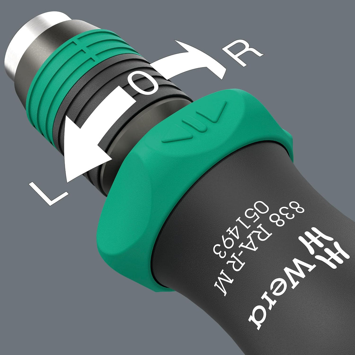 Wera 838 RA-R M BITHOLDING SCREWDRIVER - RATCHET FUNCTIONALITY, 1/4" X 123.5 MM