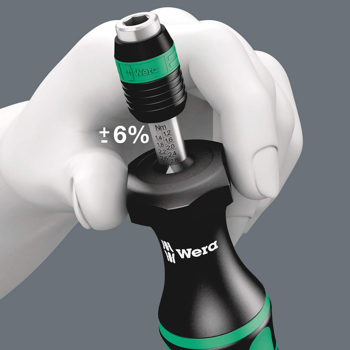 Wera Series 7400 Kraftform adjustable torque screwdrivers 7441 x 1.2-3.0 Nm