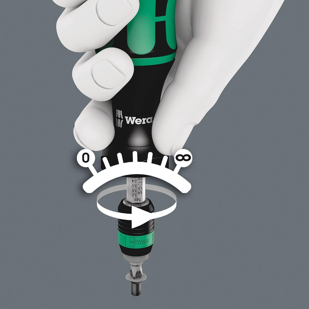 Wera Series 7400 Kraftform adjustable torque screwdrivers 7441 x 1.2-3.0 Nm