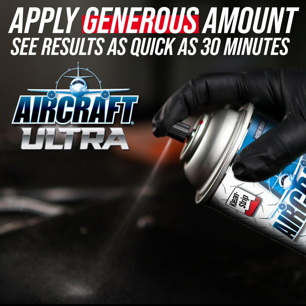 Klean-Strip Aircraft ULTRA Paint Remover Fast-Acting Aerosol - Visible Lifting Action - 15oz