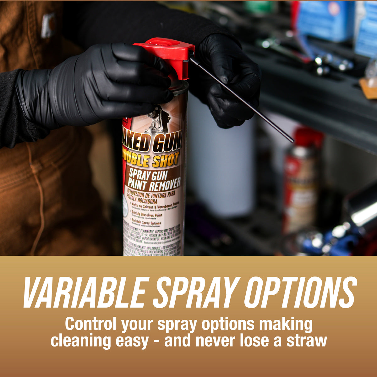 Klean-Strip Naked Gun Spray Gun Cleaner, Solvent & Waterborne Paint Remover, 15oz Aerosol