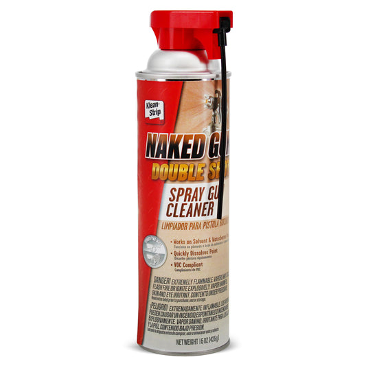 Naked Gun Spray Gun Cleaner, Solvent & Waterborne Paint Remover, 15oz Aerosol