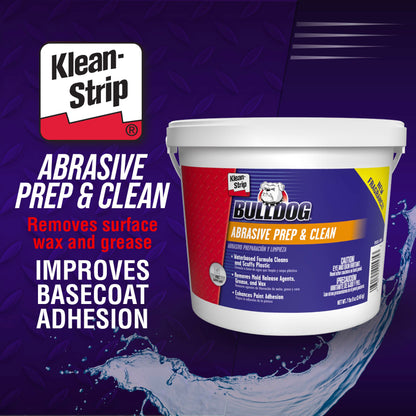 Bulldog Abrasive Prep and Clean VOC Compliant Wax and Grease Remover for Auto Body - 7.6 Pound Paint Prep Cleaner Paste – Automotive Paint Prep Surface Degreaser