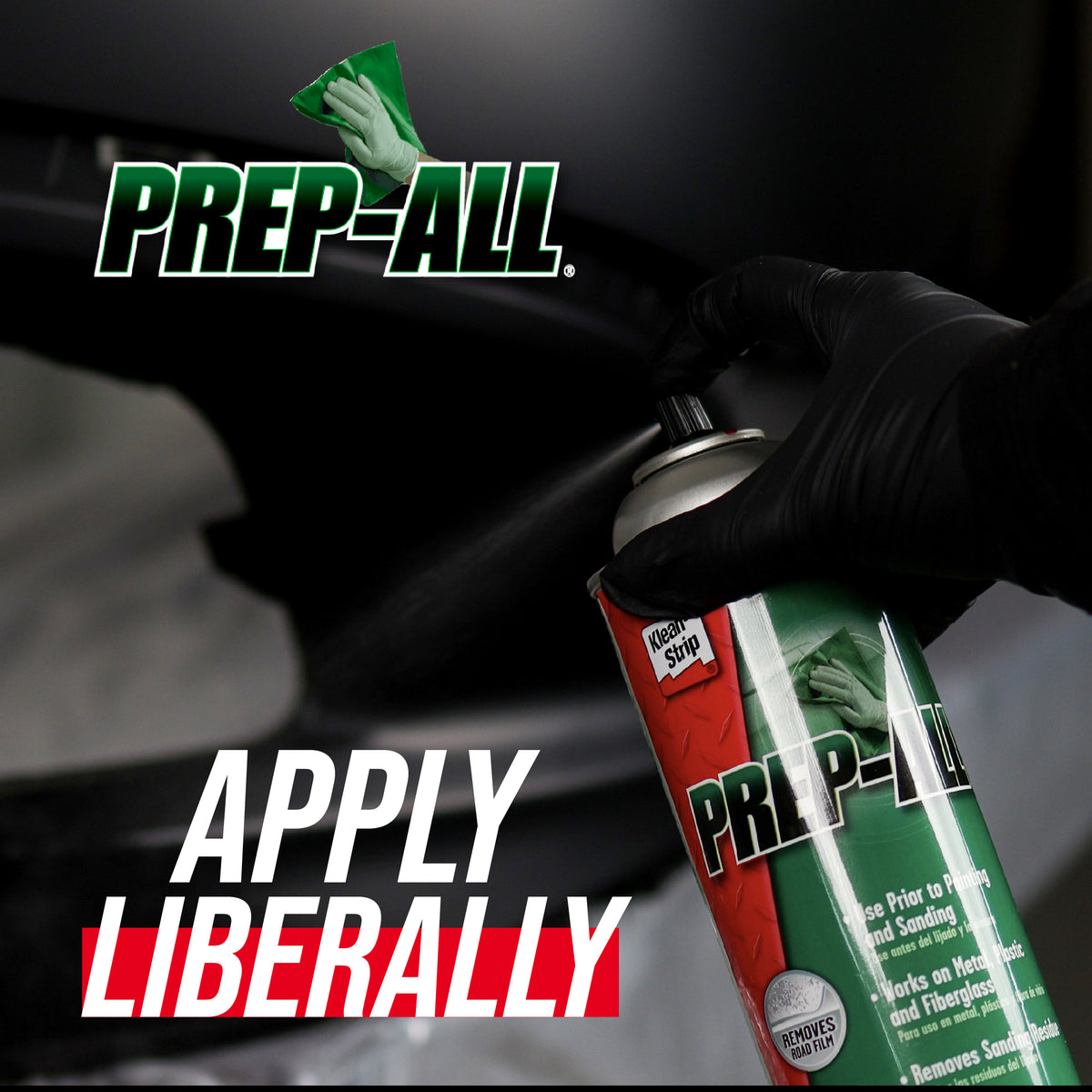 Klean-Strip Prep-All Wax and Grease Remover, Fast-Acting Degreaser, 13.5oz Aerosol