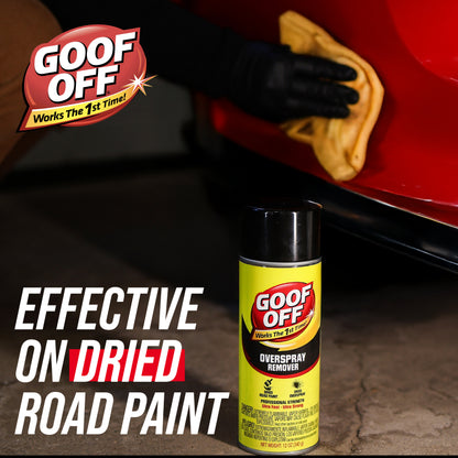 Goof-Off Pro Strength Overspray Remover, 12 Oz Aerosol Can