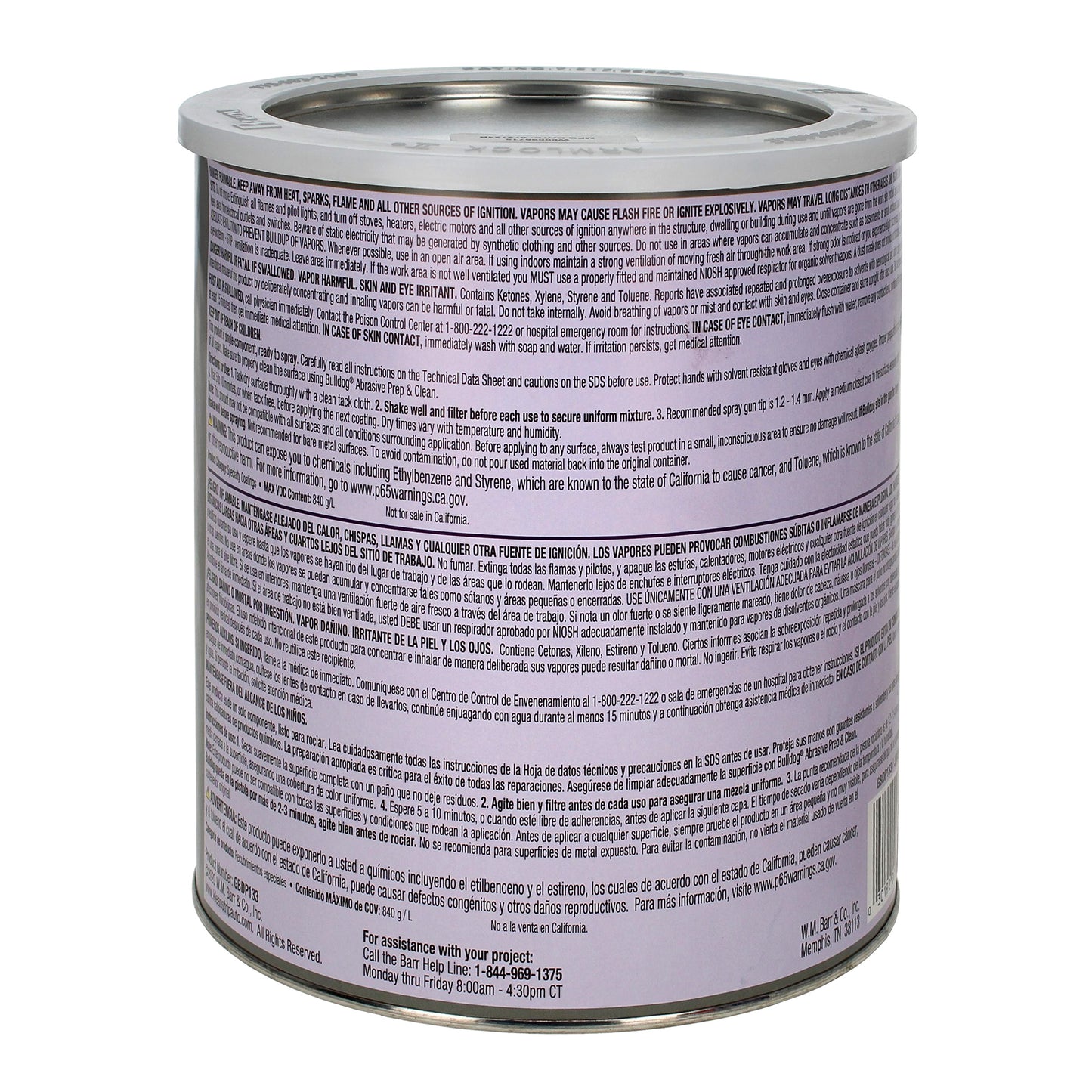 Bulldog Adhesion Promoter Plus 4pk - For Automotive Plastics and Metals - 4 Pack of 1 Gallon Bottles