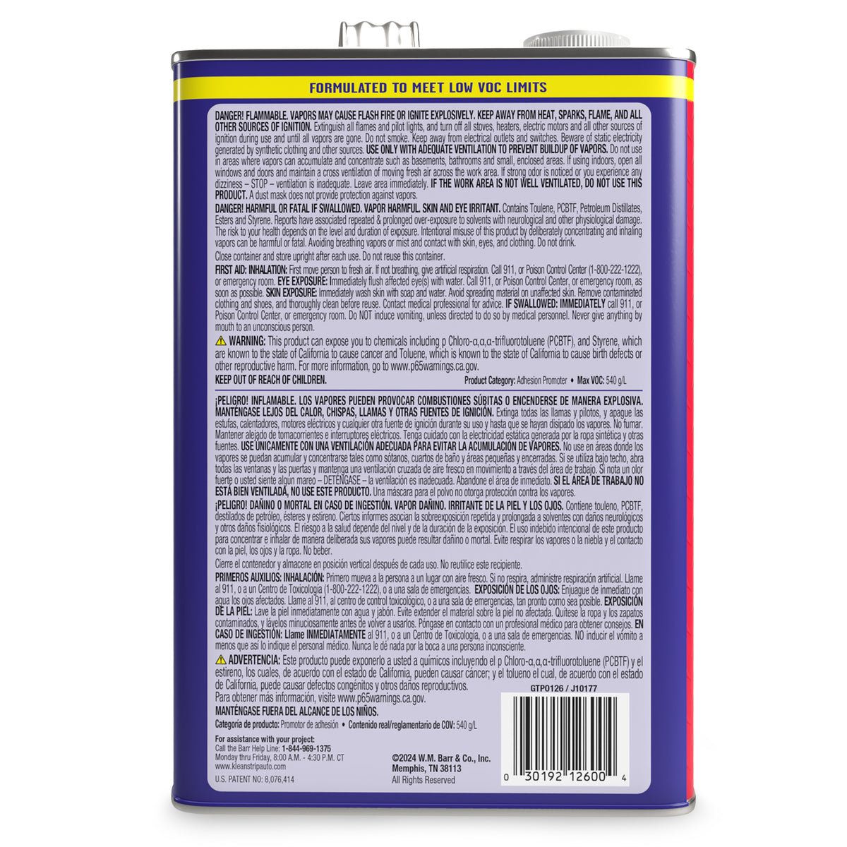 Bulldog Adhesion Promoter VOC Compliant for Automotive Plastics 4pk - Ready to Spray Quick Dry Auto Adhesion Promoter Automotive Paint Prep Jobs - Fills 320 Grit Scratches - 4 Pack of 1 Gallon Cans
