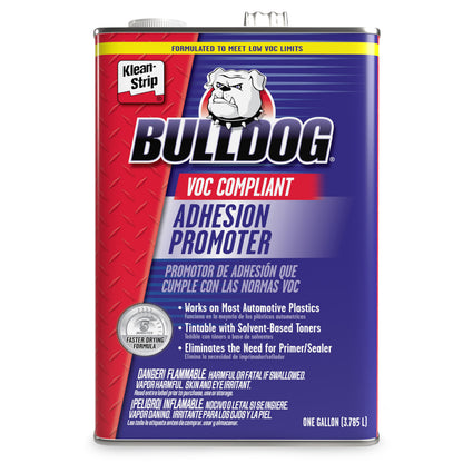 Bulldog Adhesion Promoter VOC Compliant for Automotive Plastics - Ready to Spray Quick Dry Auto Adhesion Promoter Automotive Paint Prep Jobs - Fills 320 Grit Scratches - 1 Gallon