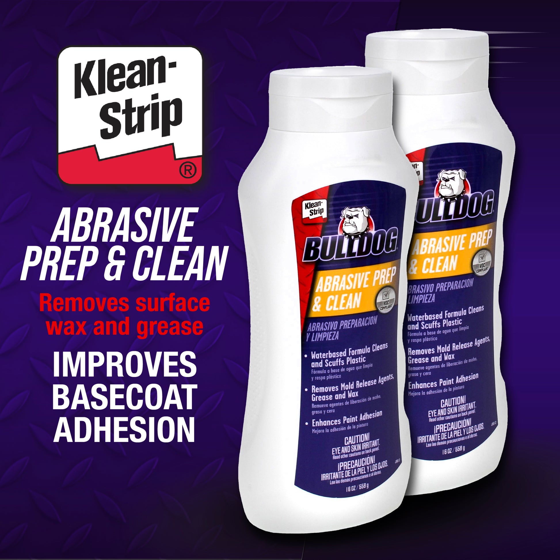 Bulldog Abrasive Prep & Clean Degreaser Paste 12pk - 12 Pack of 16oz Bottles