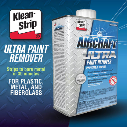 Aircraft ULTRA Paint Remover Fast-Acting Formula- Visible Lifting Action - 6 Pack of 1 Quart Cans