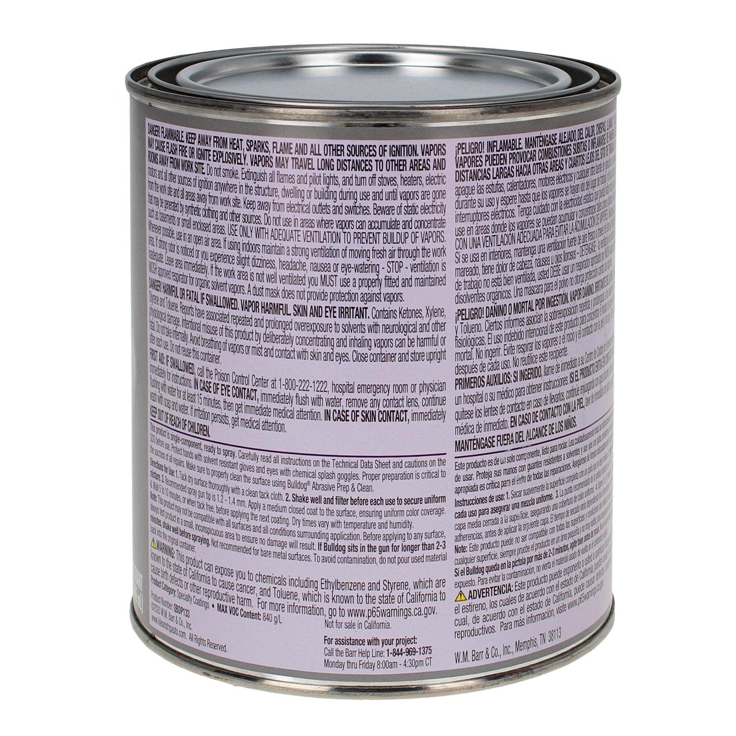 Bulldog Adhesion Promoter Plus 6pk - For Automotive Plastics and Metals - 6 Pack of 1 Quart Cans