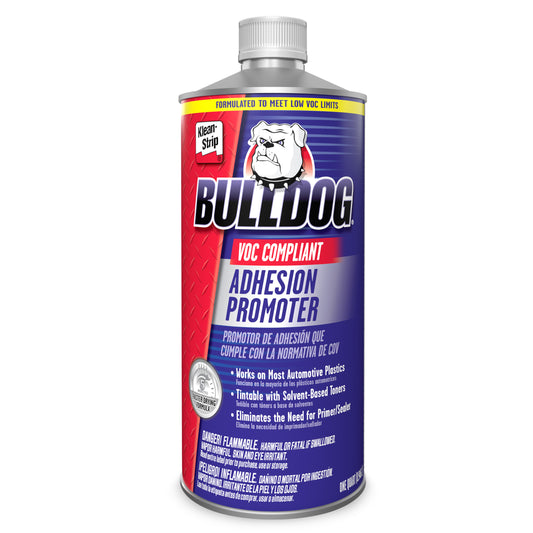 Klean-Strip Bulldog Adhesion Promoter for Plastic Auto Parts - 1 Quart VOC Compliant Quick Dry No Mix Auto Adhesive Promoter Prep Stick - Fills 320 Grit Scratches