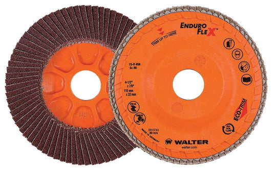 06B508 Abrasive Flap Disc - [Pack of 10] 80 Grit, 5 in. Finishing Disc