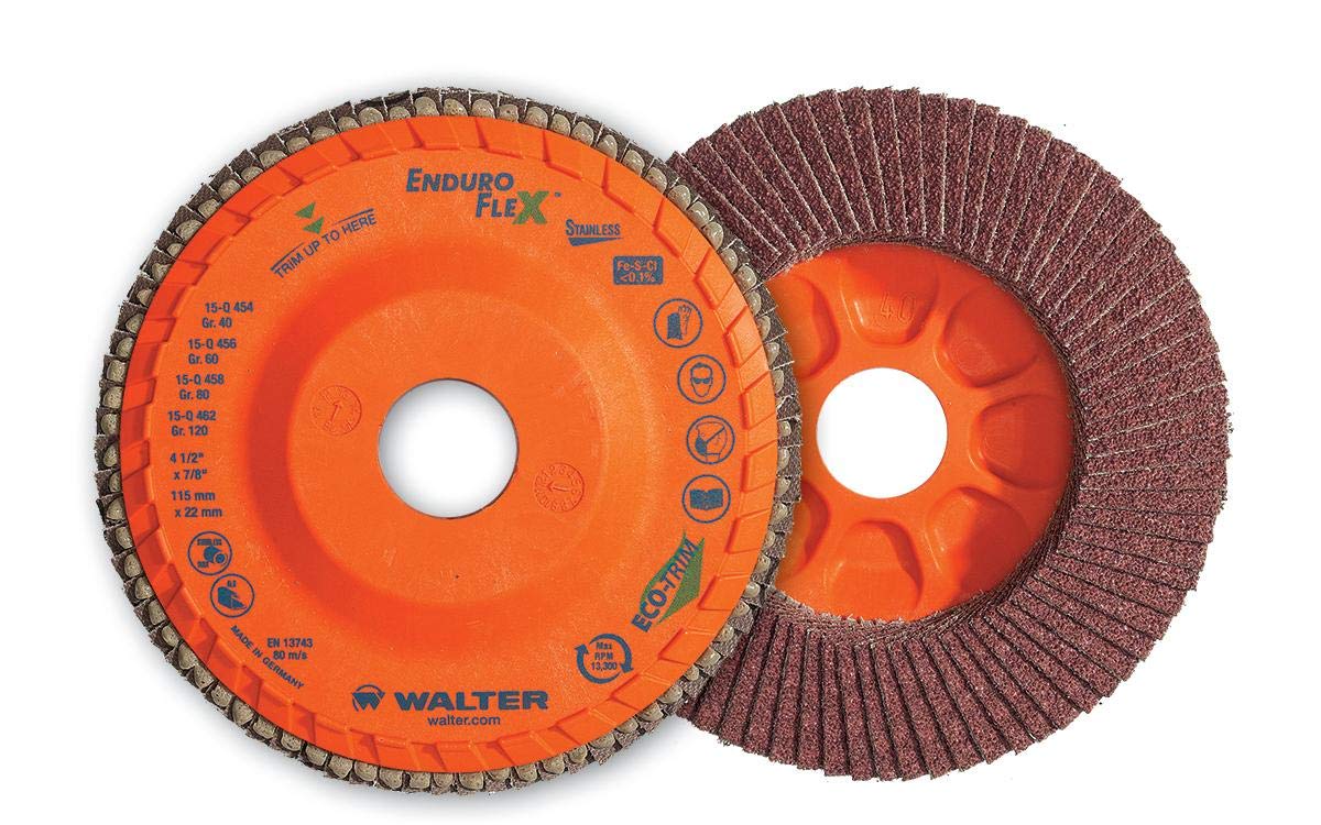 06F458 ENDURO-FLEX Abrasive Flap Disc [Pack of 7] 80 Grit Grinding Disc