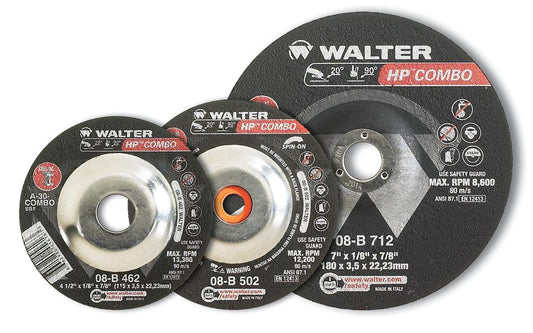 08B402 Combo Grinding Wheel Packof25 4in Abrasive Wheel, Cutting/Grinding