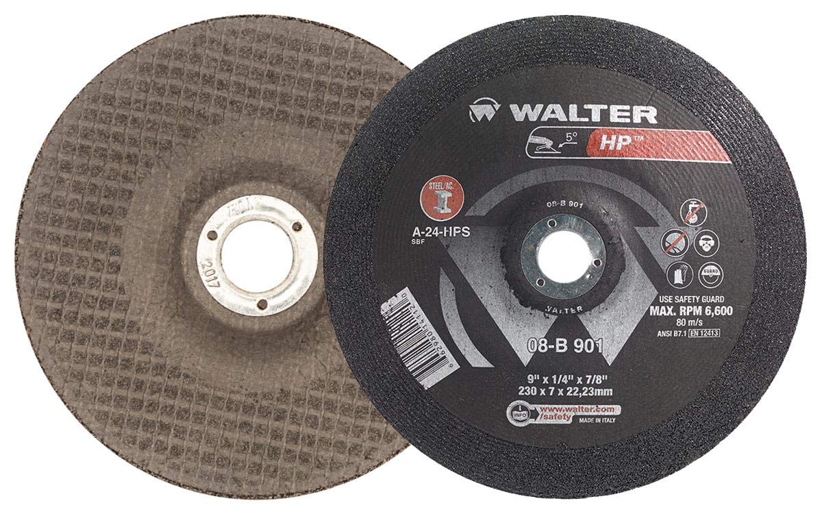 08B901 Grinding Wheel Pack of 10 9in Abrasive Finishing Wheel w/Arbor Hole