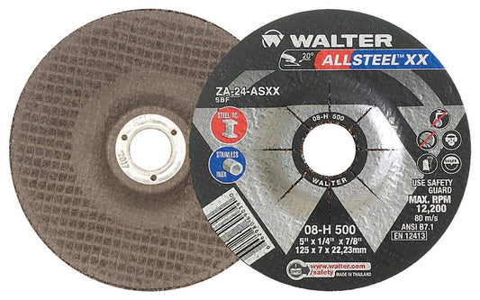 08H705 ALLSTEELGrinding Wheel Pack of 10 7in Aluminum Oxide Abrasive Wheel