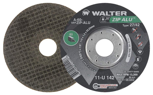 11U152 ZIP ALU Fast and Free Cutoff Wheel [Pack of 25] 60 Grit, 5 in.