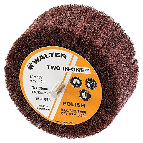 Abrasive Flap Wheel, Threaded Hole,Oxide, 3" Diameter, 1.5" Face Width