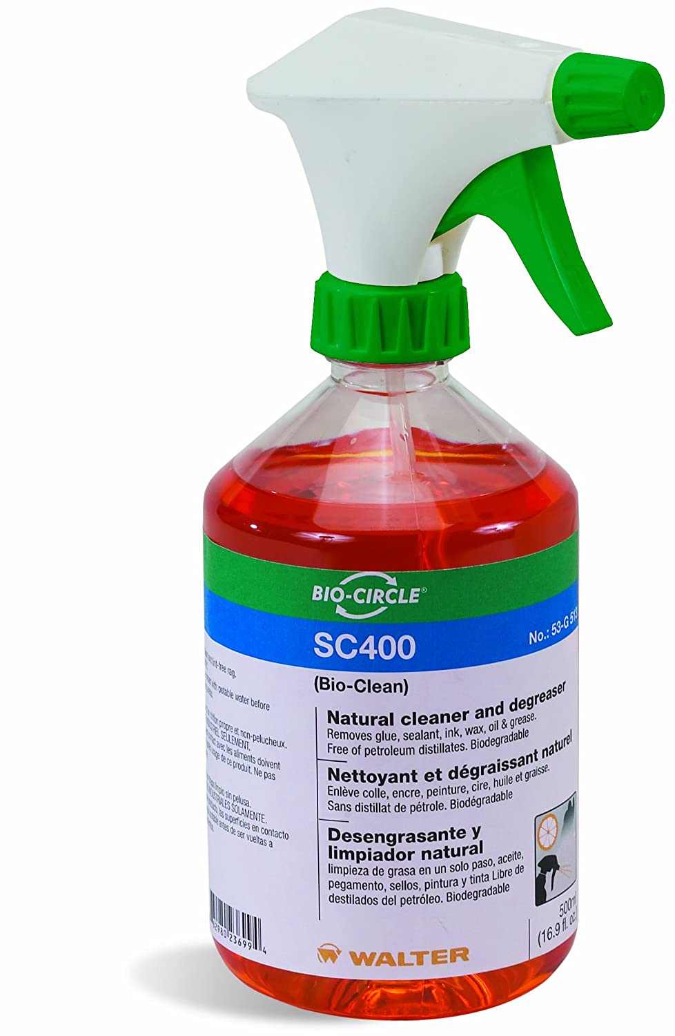 53L313 Empty Refillable Trigger Sprayer, 500mL Bottle, for SC 400