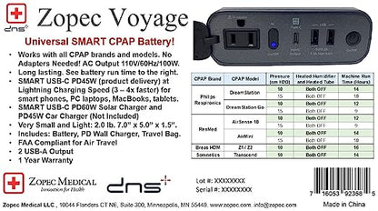 Voyage Universal Smart CPAP Battery (1.5-2 Nights) Built-in Lightning Fast